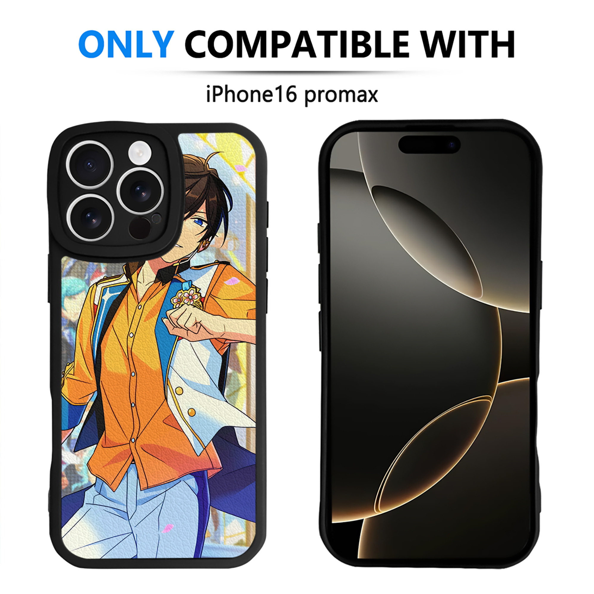 （画像用） あんさんぶるスターズ! Ensemble Stars 【iPhone 16シリーズ対応】シリコンスマホケース（レザー調） 材質：シリコン